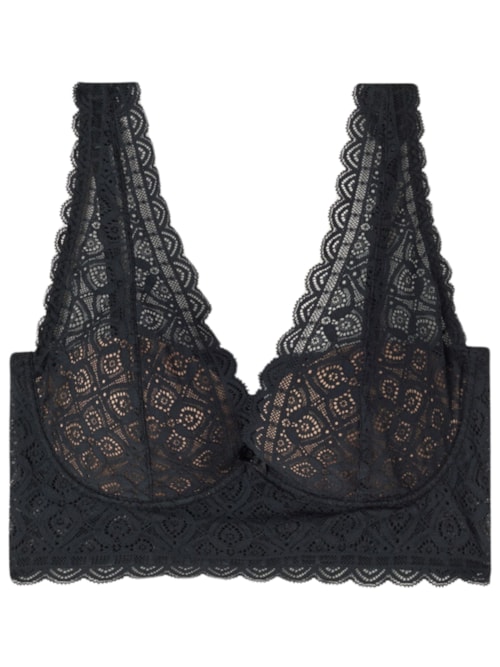 Sutiã Balconette Eleonora Em Renda - Preto