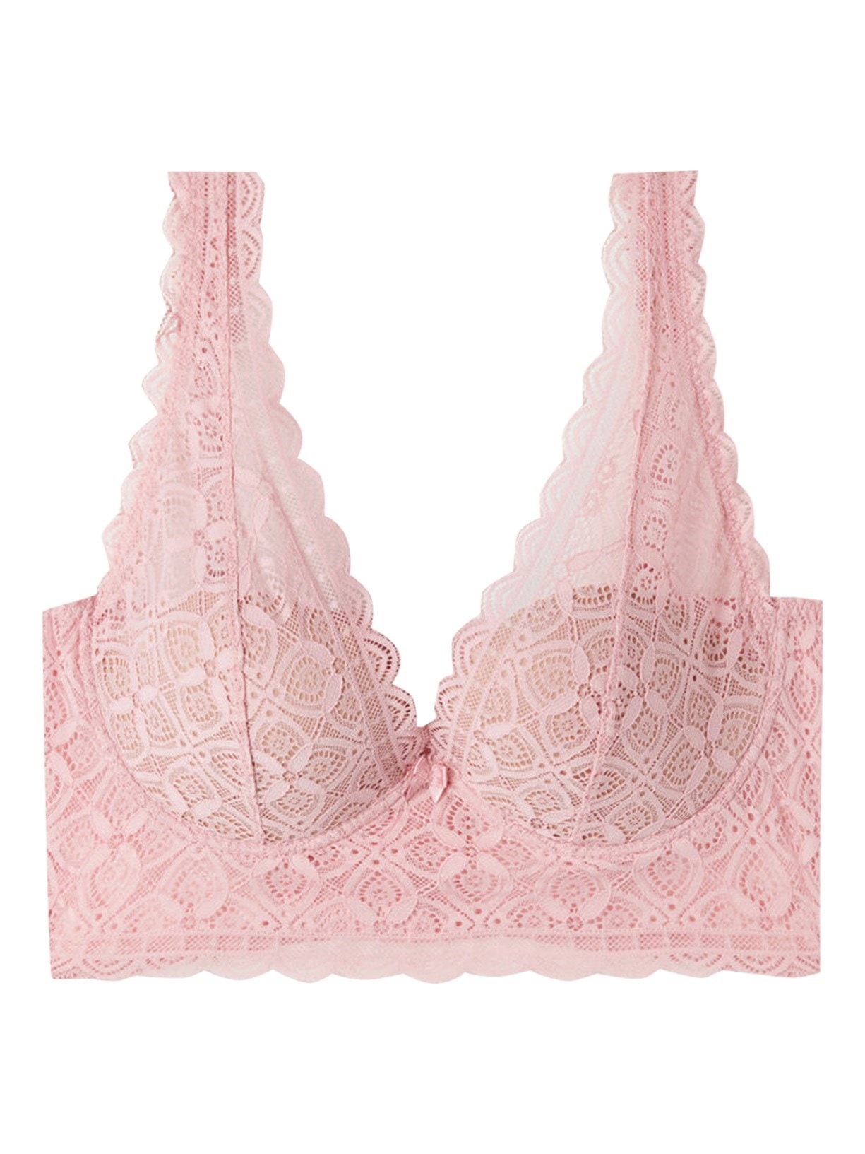 Sutiã Balconette Eleonora Em Renda - Rosa