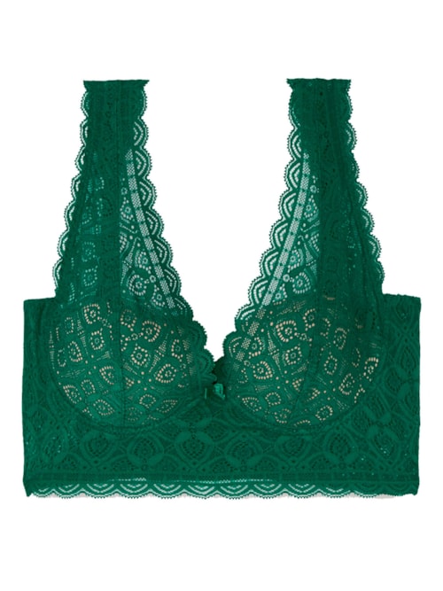 Sutiã Balconette Eleonora Em Renda - Verde