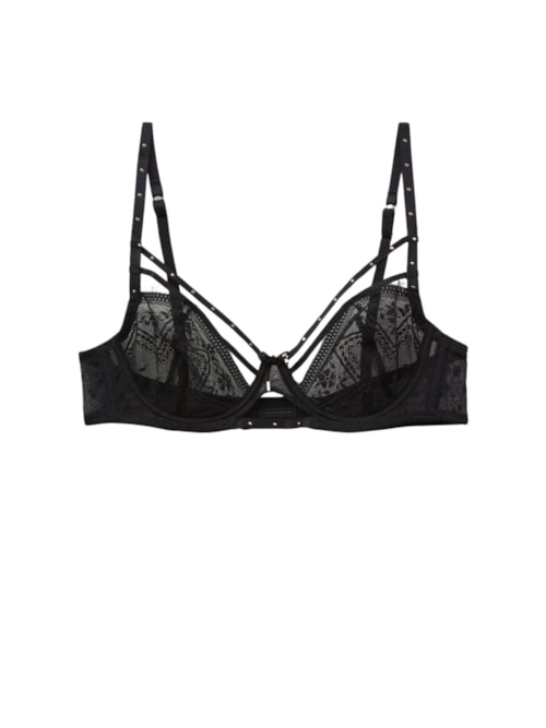 Sutiã Balconette Flirt Fearlessly - Preto