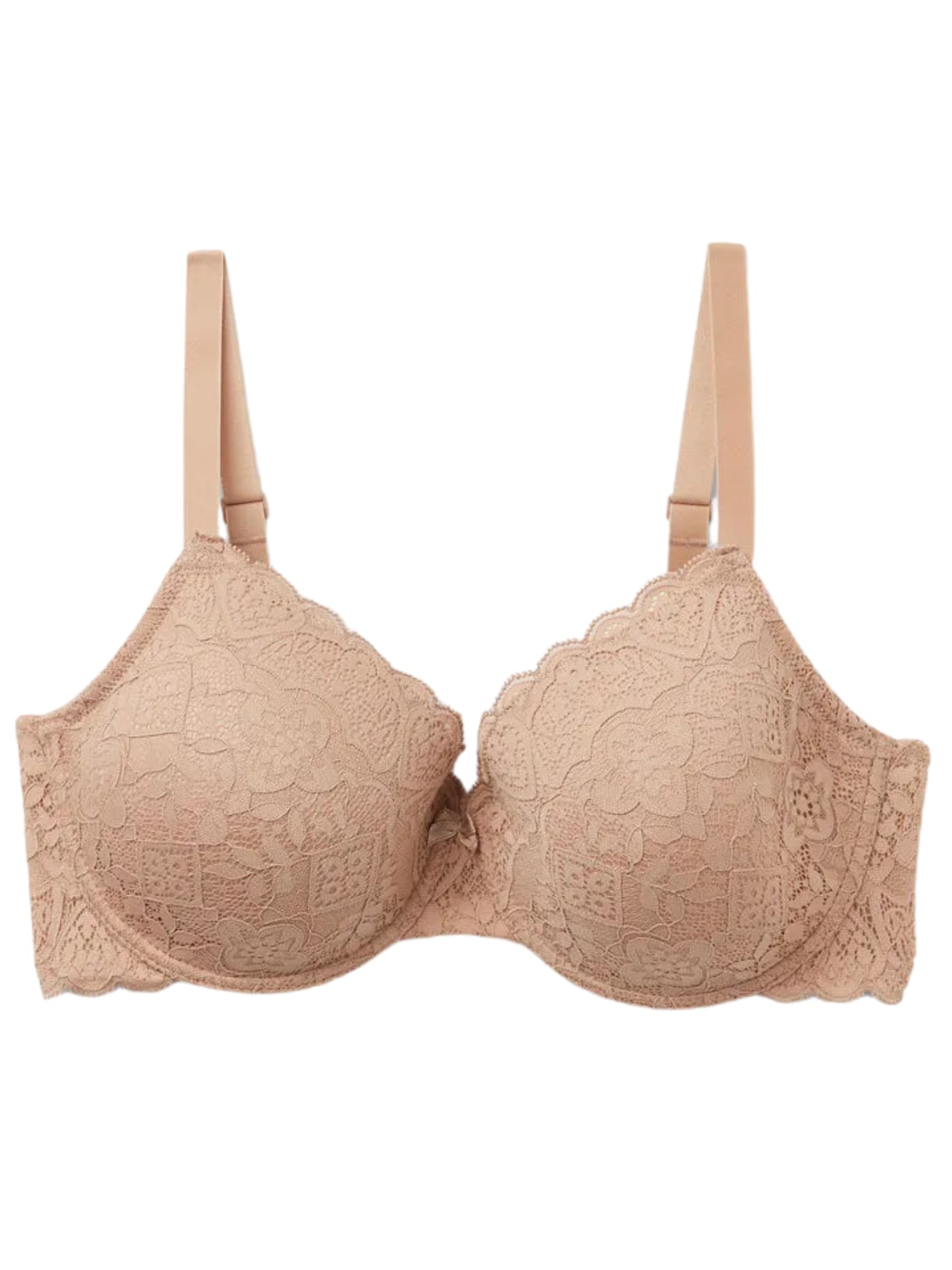 Sutiã Balconette Francesca Em Renda - Bege