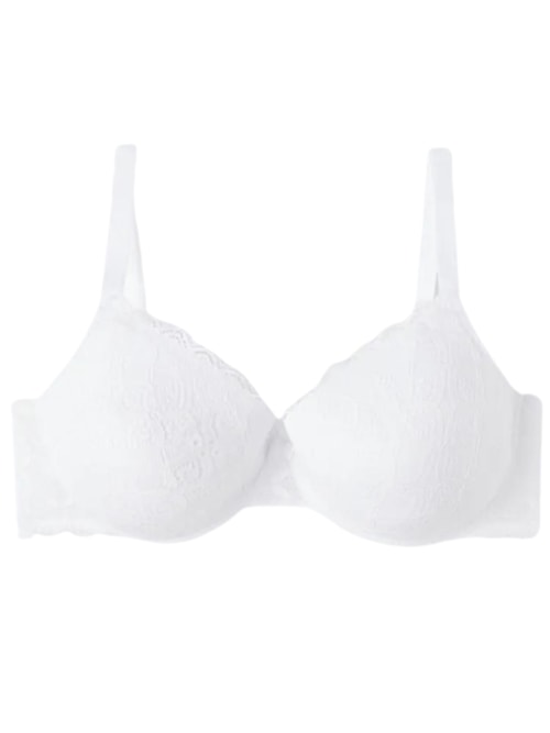 Sutiã Balconette Francesca Em Renda - Branco