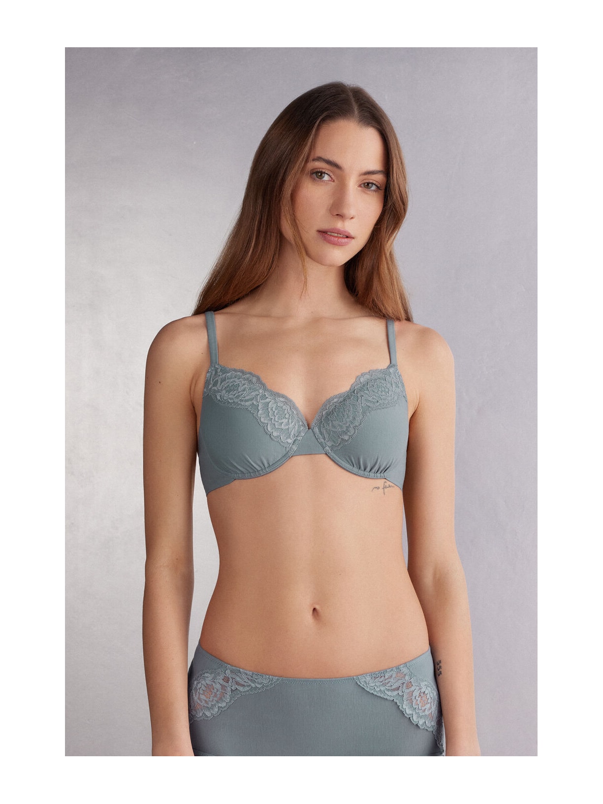 Sutiã Balconette Francesca Embrace Simplicity Azul Intimissimi
