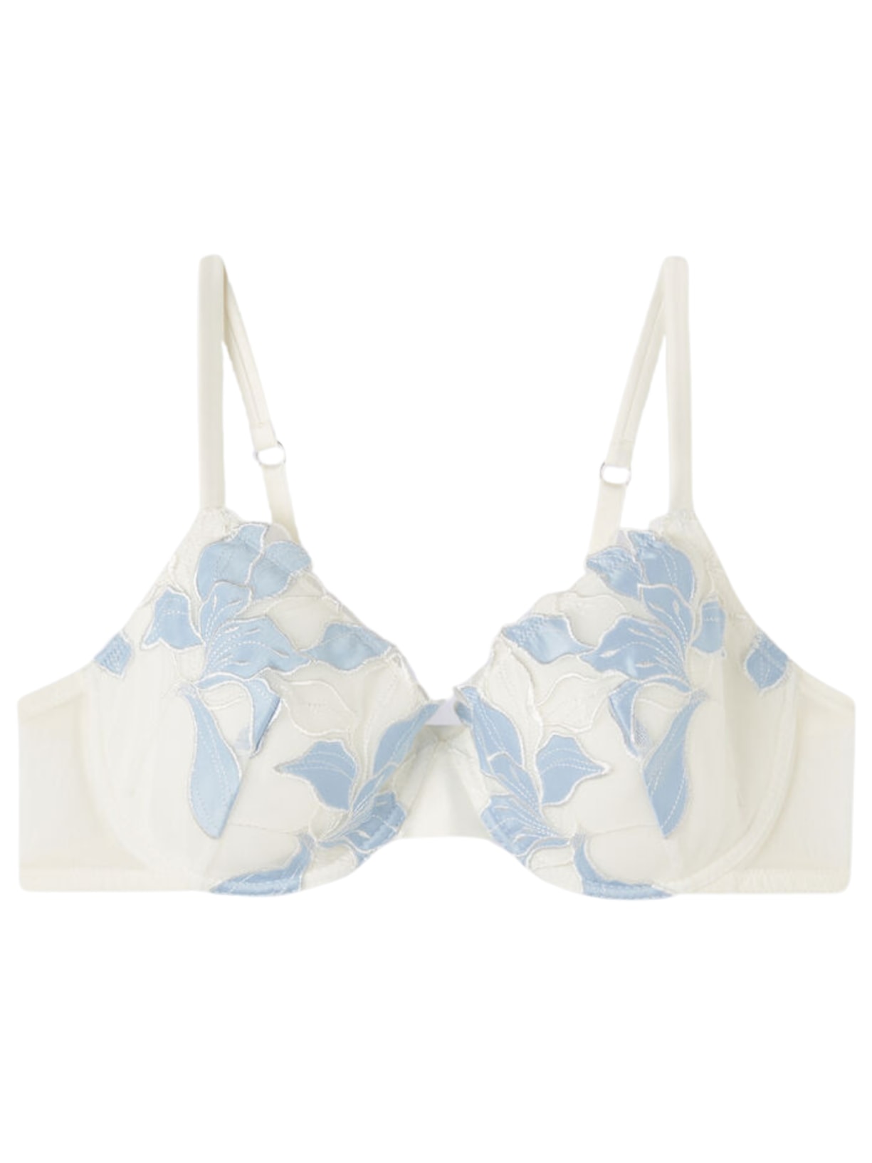 Sutiã Balconette Francesca Eternal Flowers - Branco