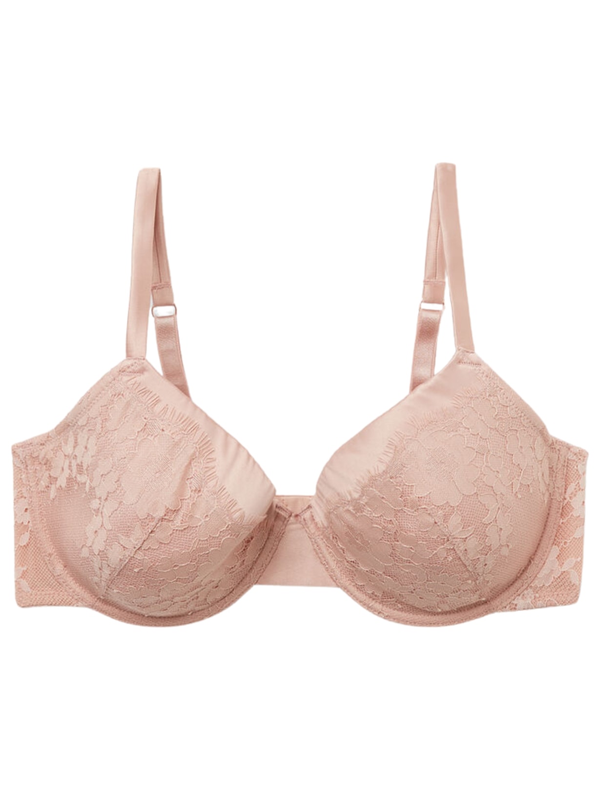 Sutiã Balconette Francesca Satin Meets Lace - Rosa