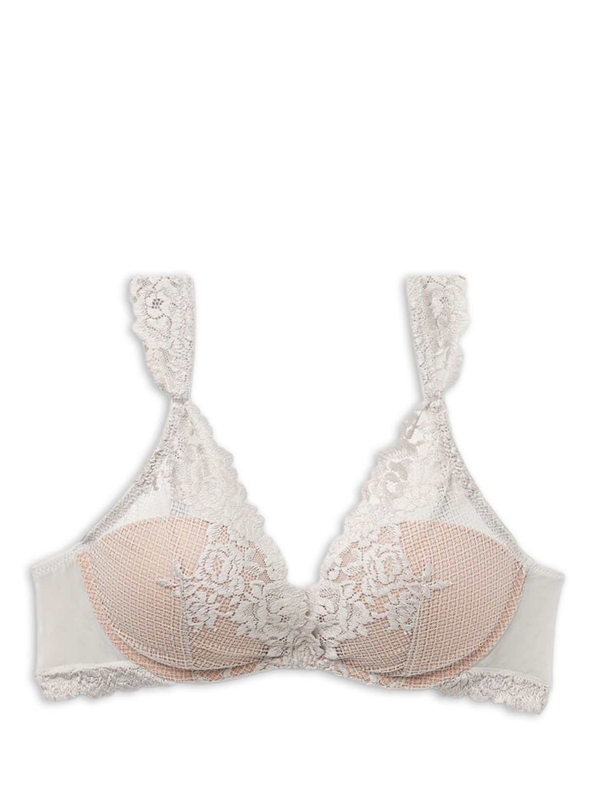 Sutiã Balconette Giorgia Pretty Flowers - Cinza