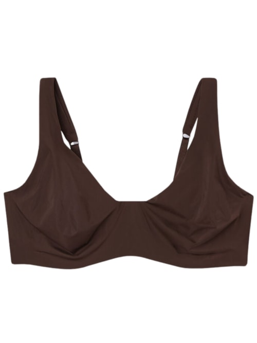Sutiã Balconette Greta Em Microfibra Ultralight - Marrom