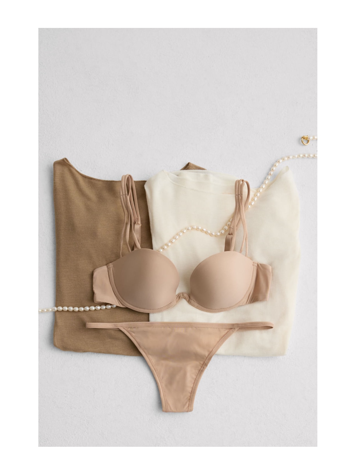 Sutiã Balconette Ilenia Em Microfibra Ultralight Bege Intimissimi