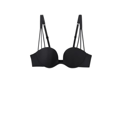 Sutiã Balconette Ilenia Em Microfibra Ultralight - Preto