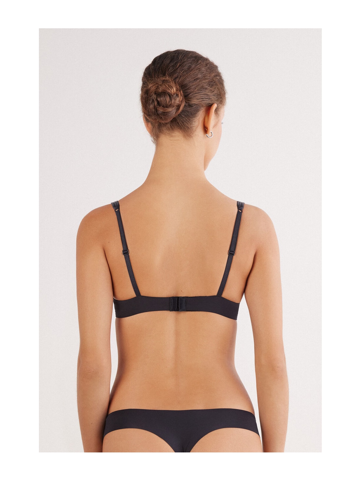 Sutiã Balconette Ilenia Em Microfibra Ultralight Preto Intimissimi