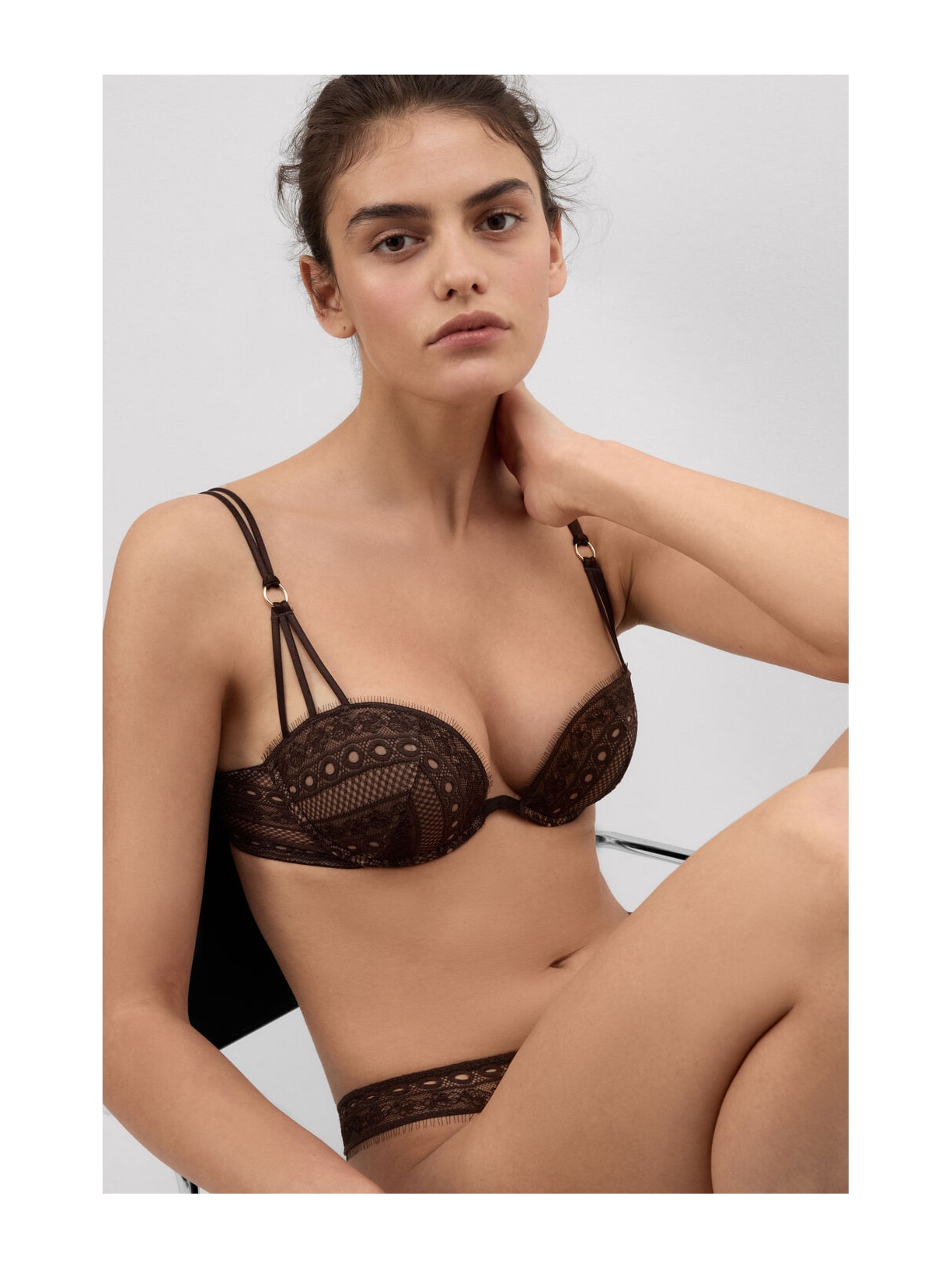 Sutiã Balconette Ilenia Get Noticed Marrom Intimissimi