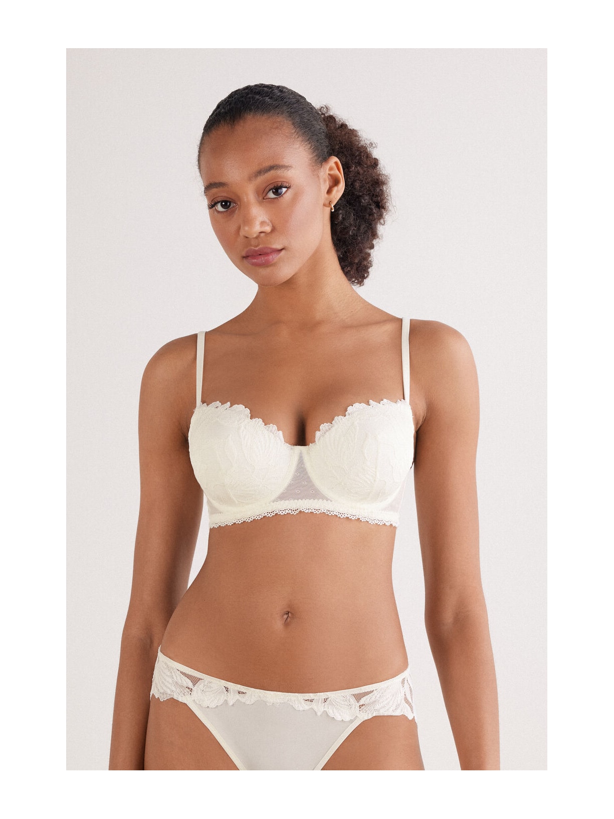 Sutiã Balconette Sofia All About Flowers Marfim Intimissimi