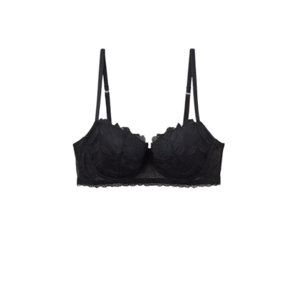 Sutiã Balconette Sofia All About Flowers - Preto