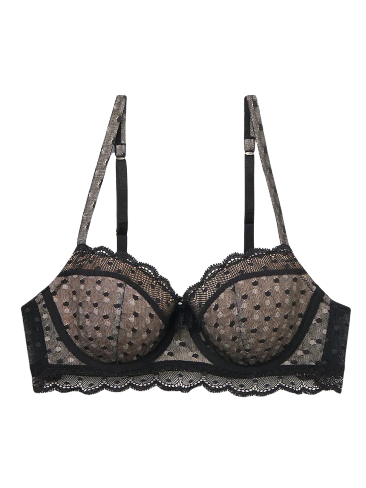 Sutiã Balconette Sofia Cool Elegance - Preto