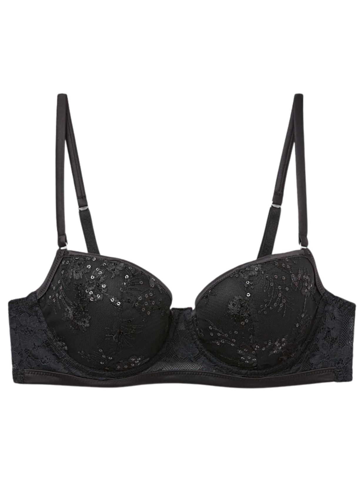 Sutiã Balconette Sofia Couture De Nuit - Preto