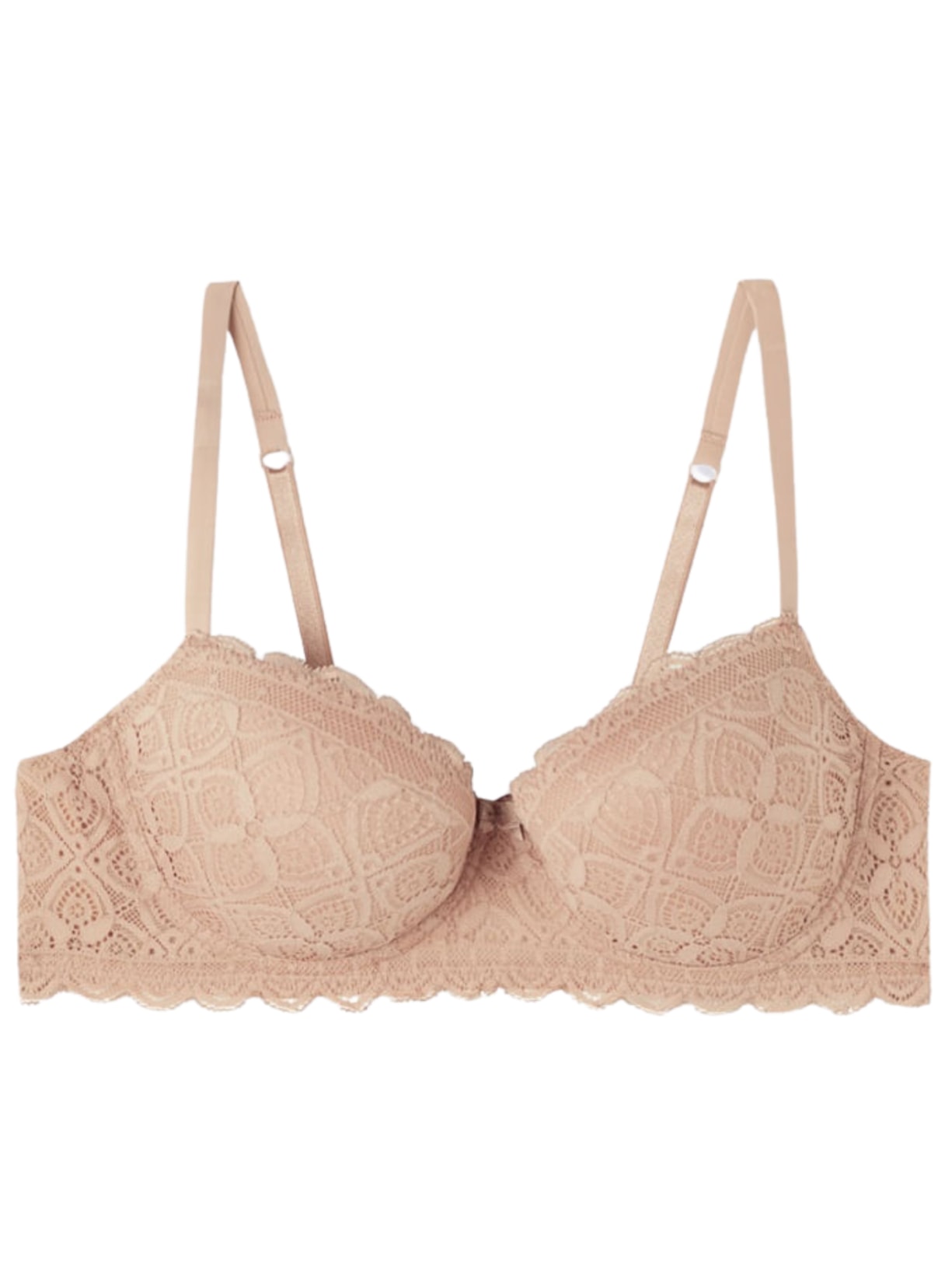 Sutiã Balconette Sofia Em Renda - Bege