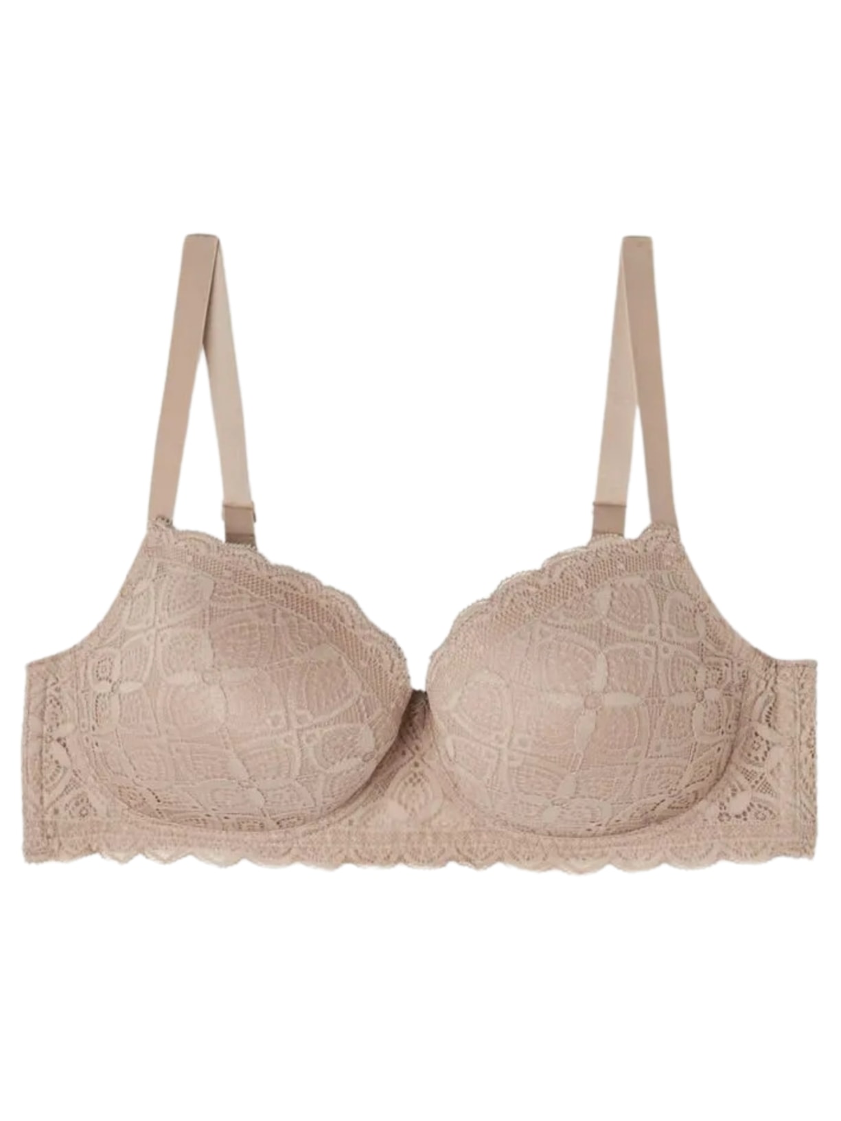 Sutiã Balconette Sofia Em Renda - Bege
