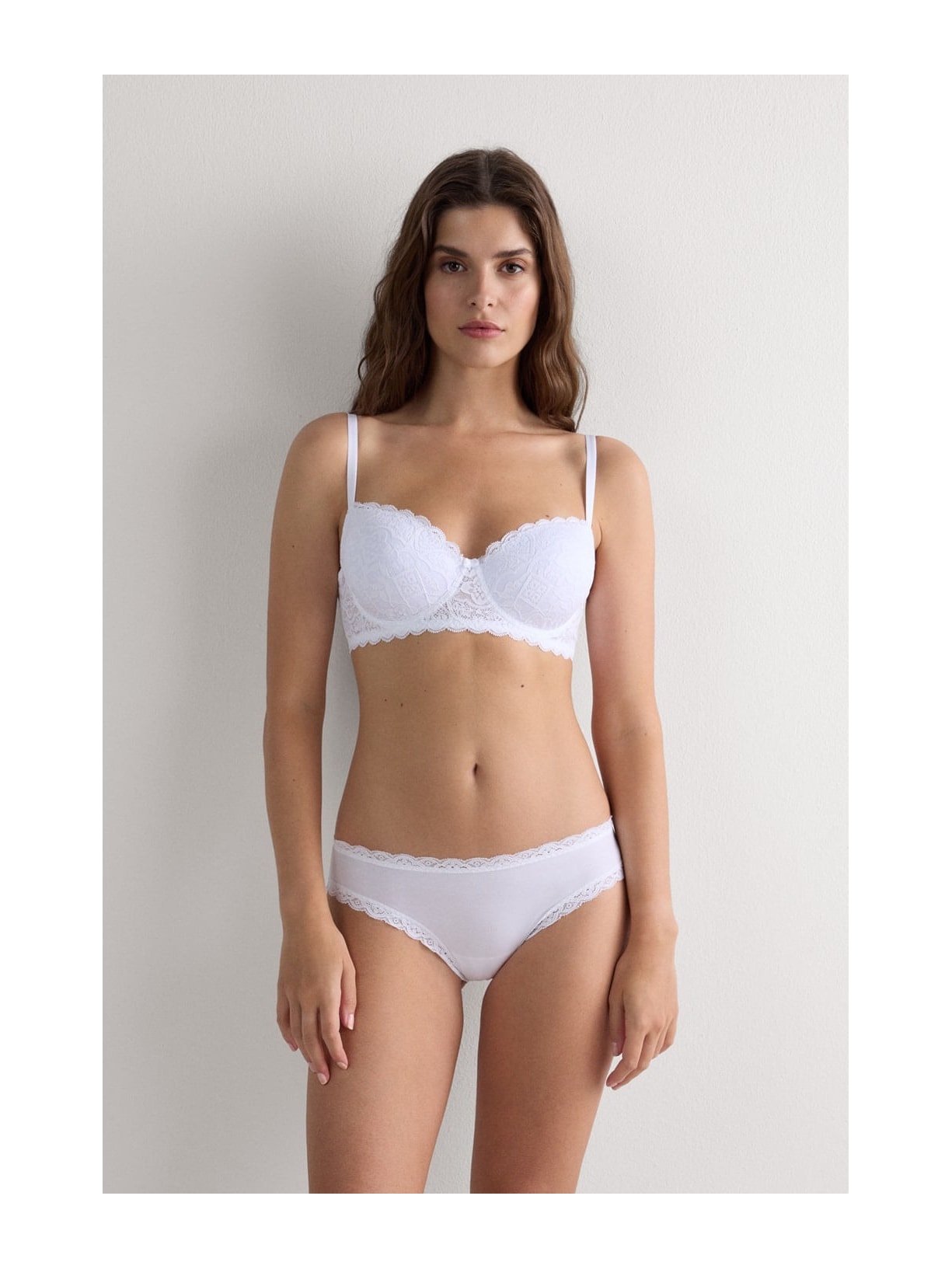 Sutiã Balconette Sofia Em Renda Branco Intimissimi