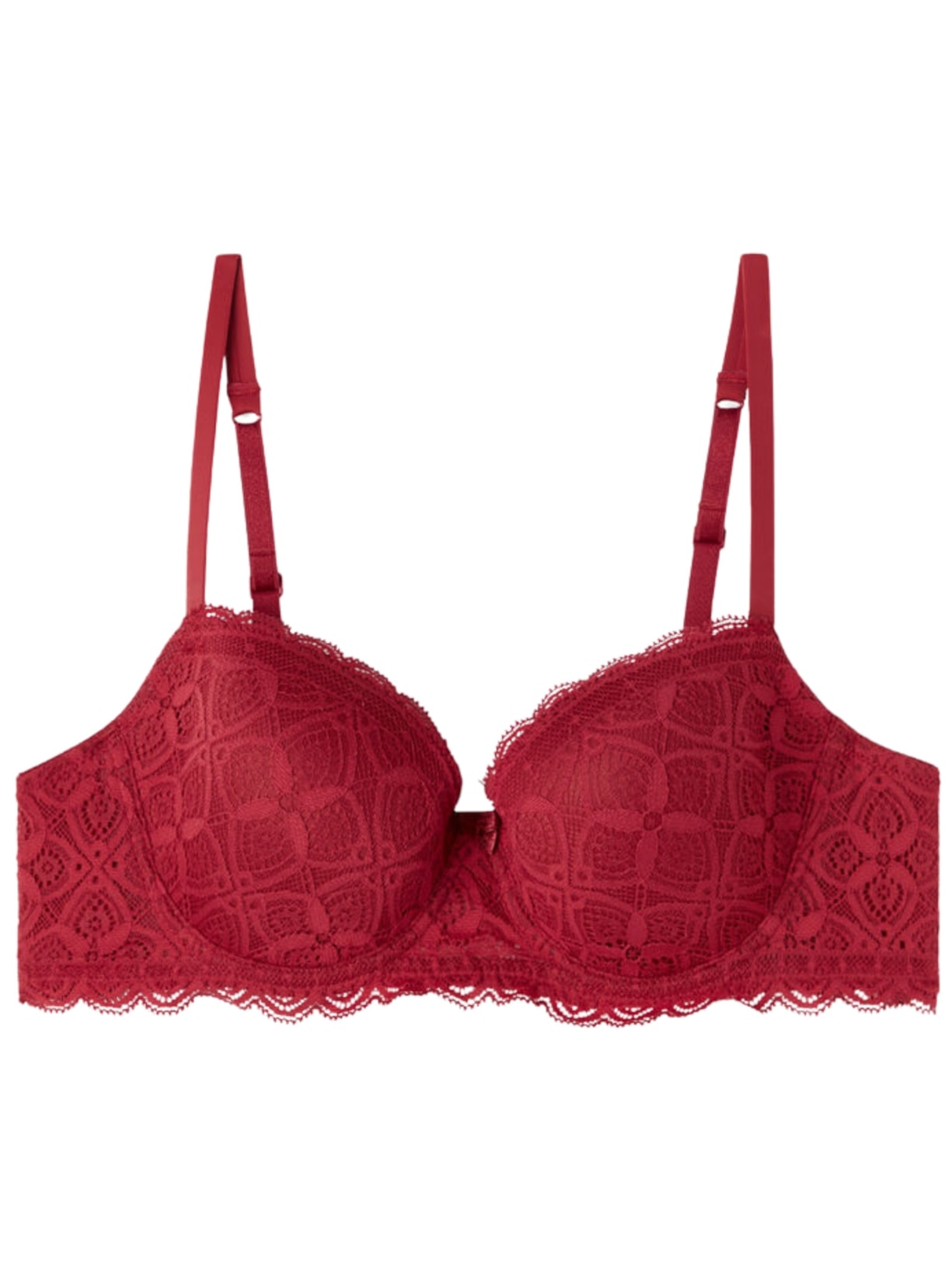 Sutiã Balconette Sofia Em Renda - Vermelho