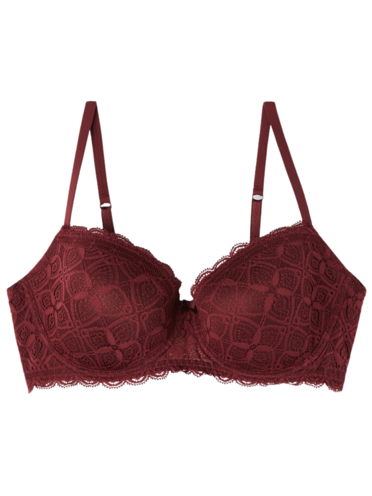 Sutiã Balconette Sofia Em Renda - Vermelho