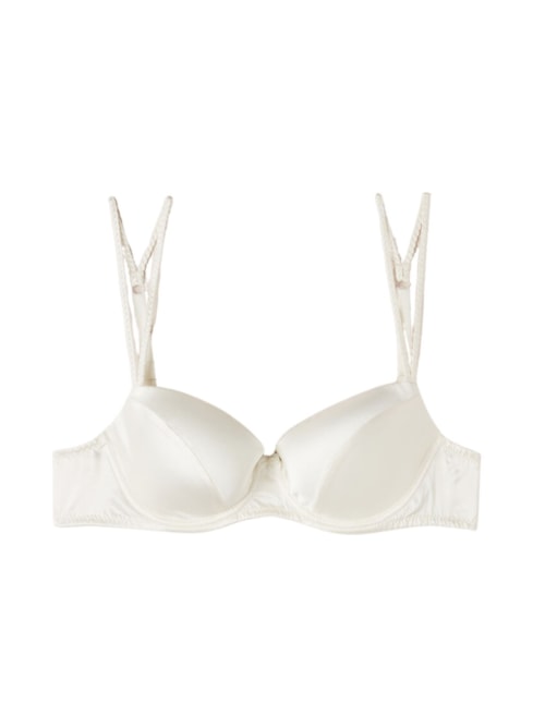 Sutiã Balconette Sofia Em Seda - Off-White