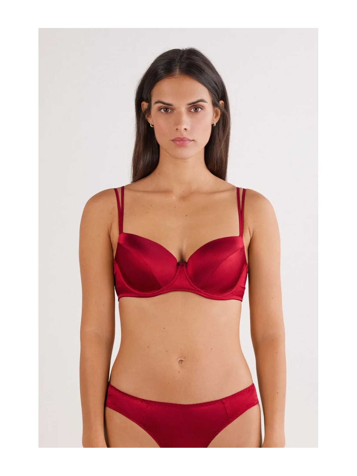 Sutiã Balconette Sofia Em Seda Vermelho Intimissimi