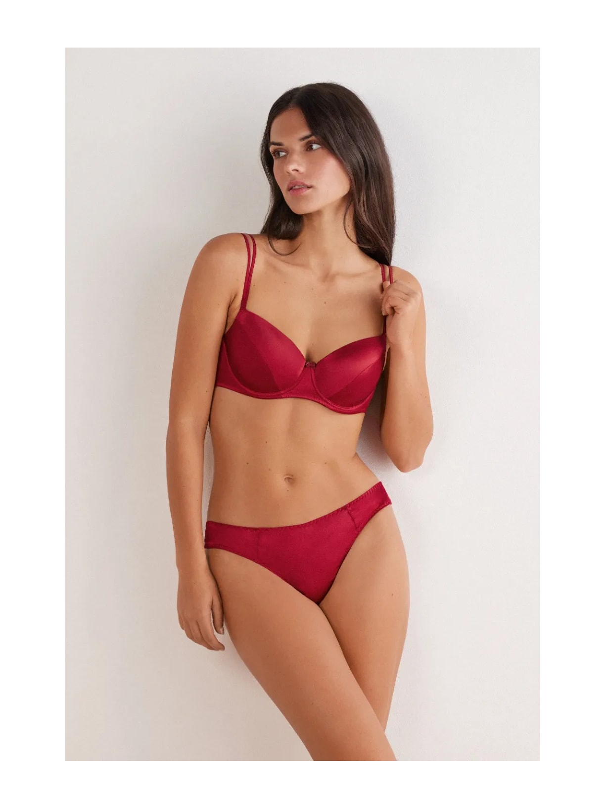 Sutiã Balconette Sofia Em Seda Vermelho Intimissimi