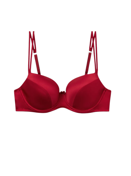 Sutiã Balconette Sofia Em Seda - Vermelho