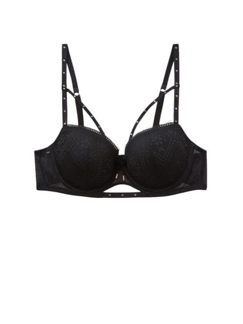 Sutiã Balconette Sofia Flirt Fearlessly - Preto