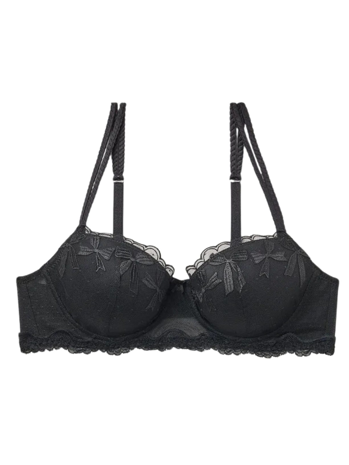 Sutiã Balconette Sofia Frou Frou Romance - Preto