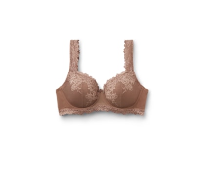 Sutiã Balconette Sofia In Pretty Flowers - Marrom