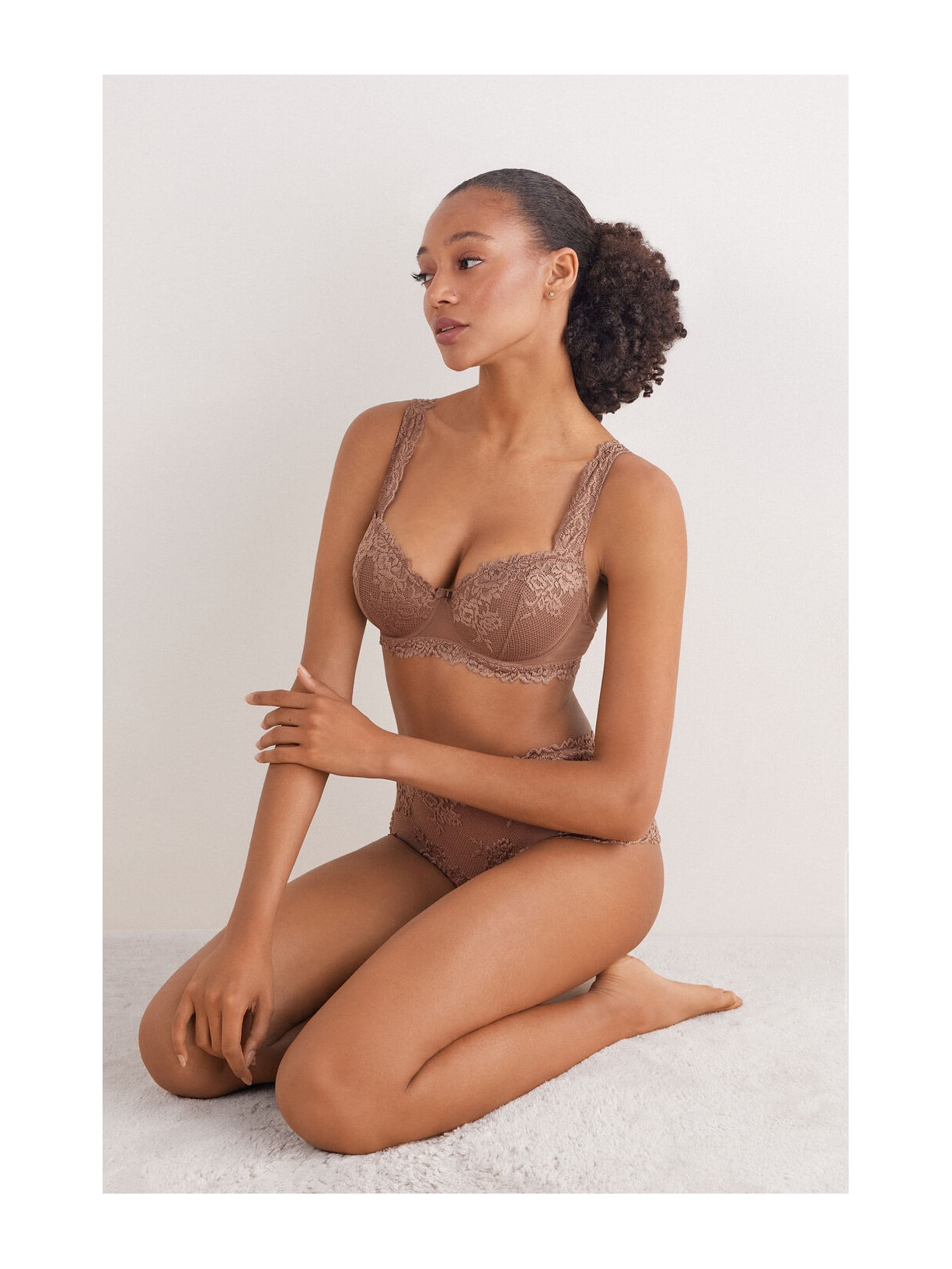 Sutiã Balconette Sofia In Pretty Flowers Marrom Intimissimi