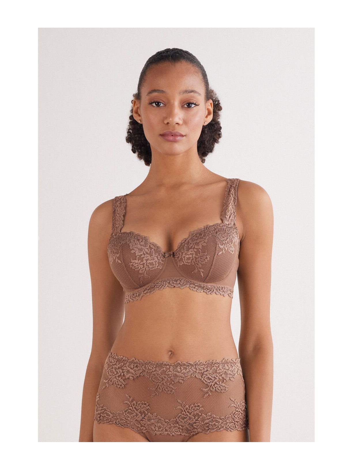 Sutiã Balconette Sofia In Pretty Flowers Marrom Intimissimi