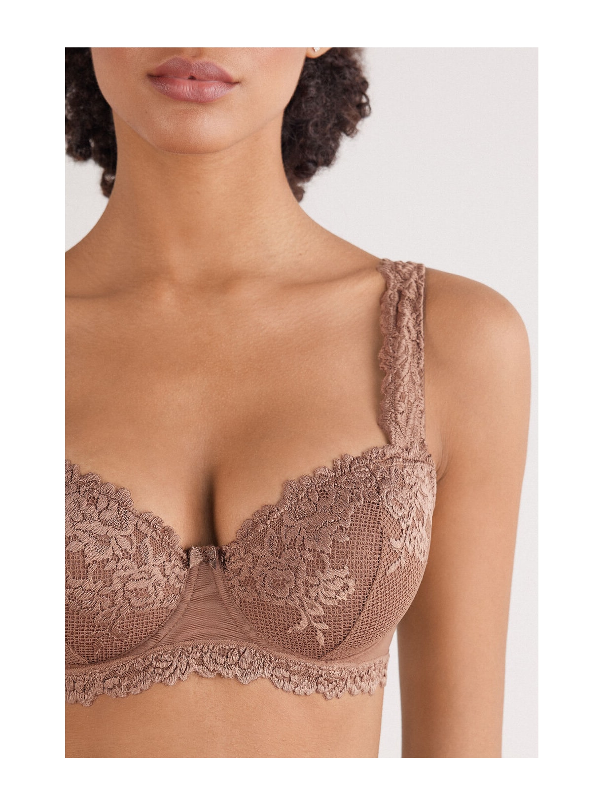 Sutiã Balconette Sofia In Pretty Flowers Marrom Intimissimi