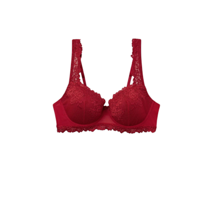 Sutiã Balconette Sofia In Pretty Flowers - Vermelho