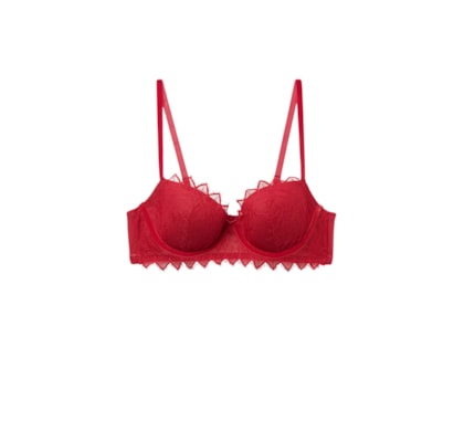 Sutiã Balconette Sofia Intriguing Beauty - Vermelho