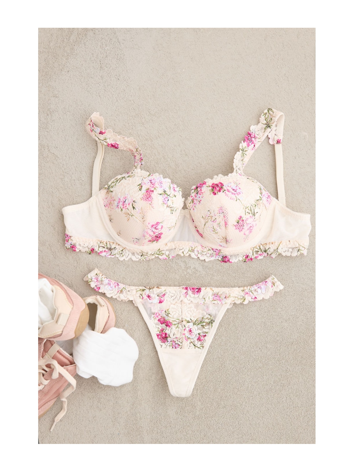 Sutiã Balconette Sofia Pretty Flowers Rosa Intimissimi