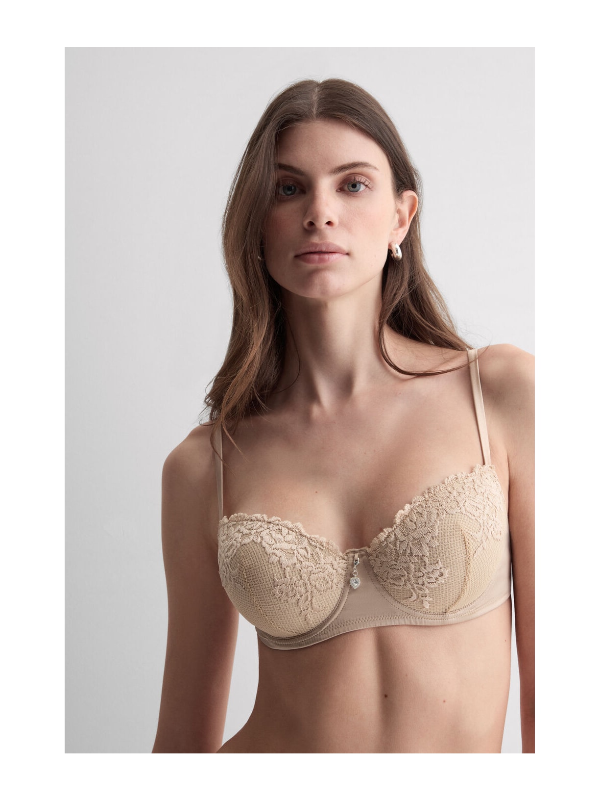 Sutiã Balconette Sofia Silky Flowers Bege Intimissimi