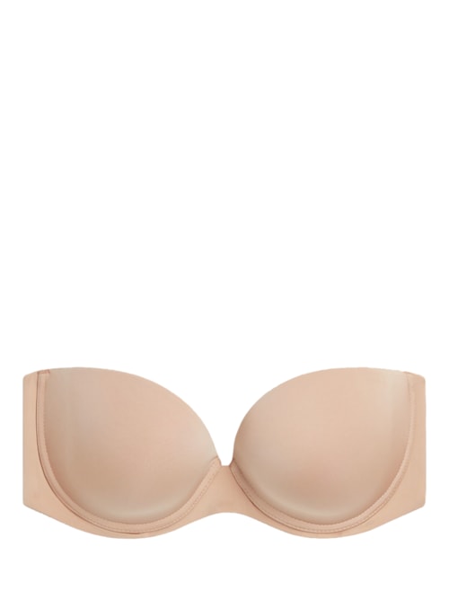 Sutiã Bandeau Anna Em Microfibra Ultralight - Bege