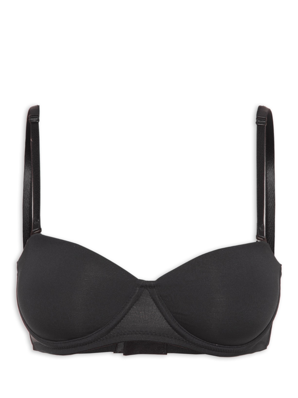Sutiã Bustier Com Alça Removível - Preto
