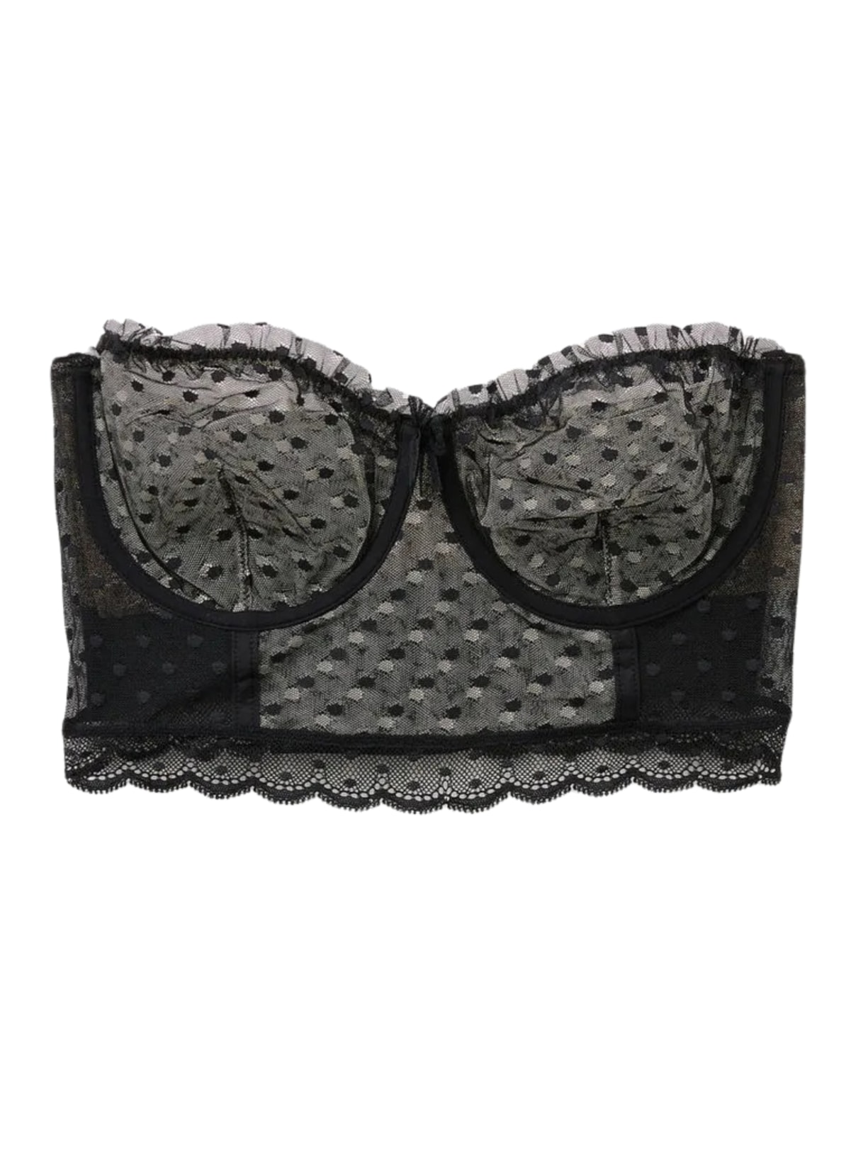 Sutiã Bustier Faixa Cool Elegance - Preto