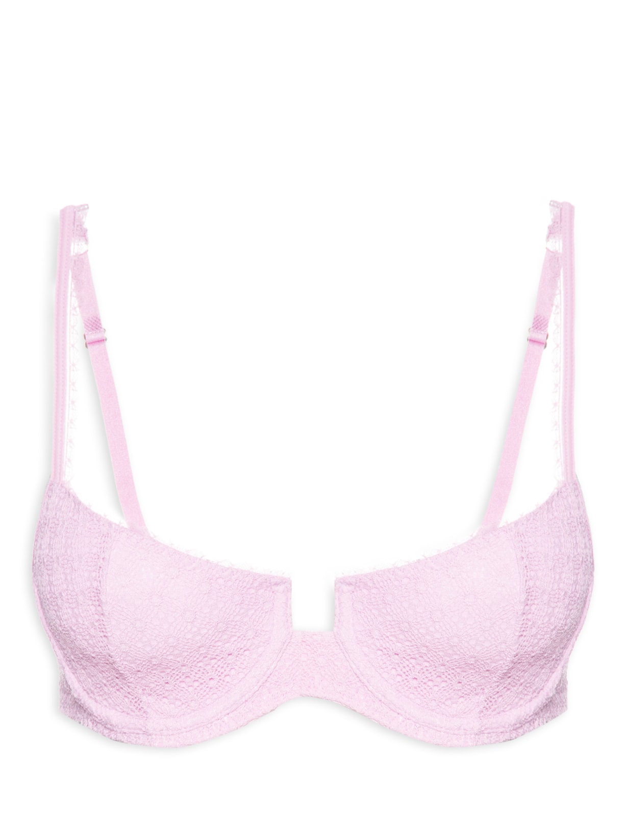 Sutiã Com Aro Sem Bojo Em Renda - Rosa