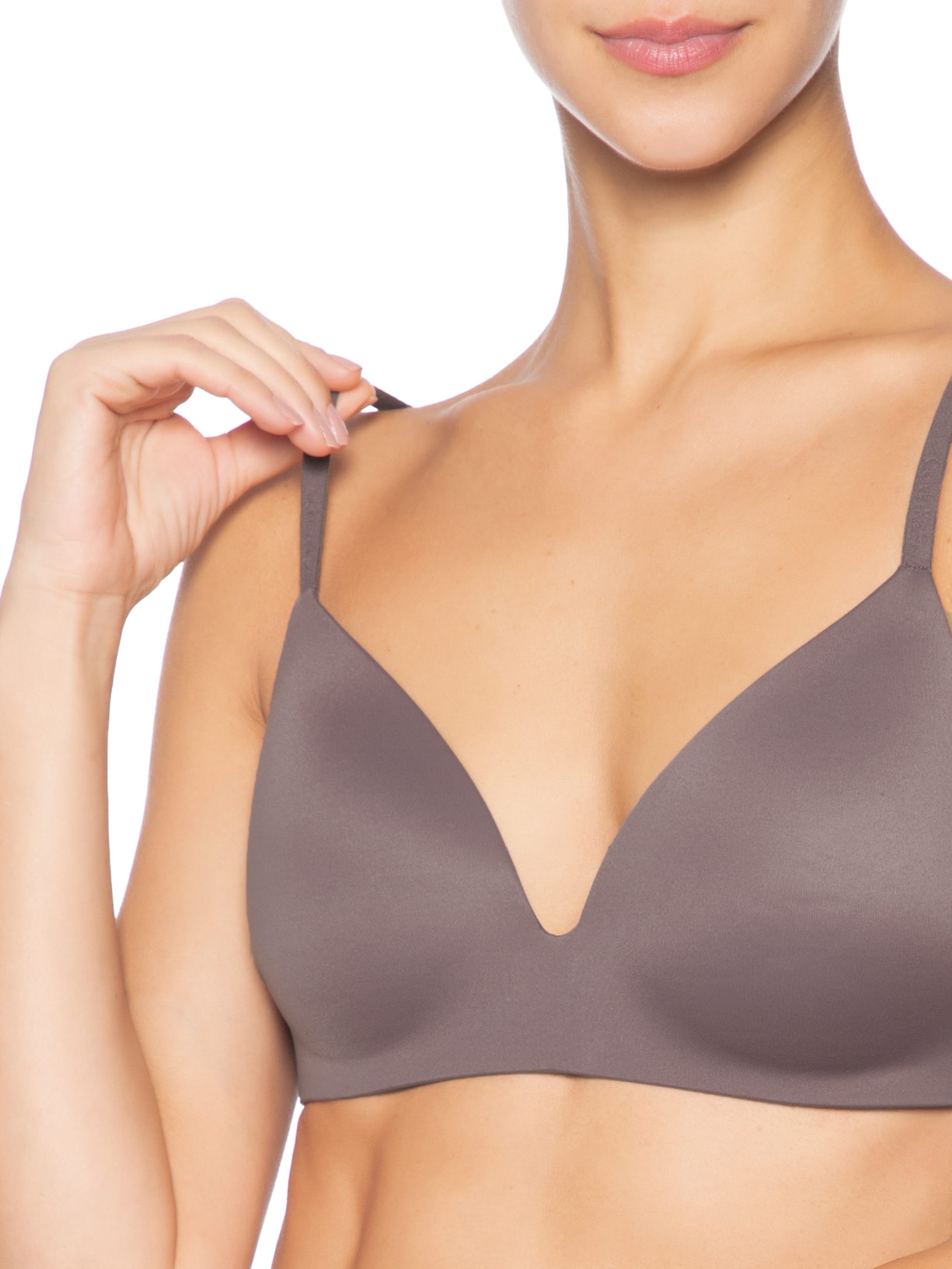 Sutiã Com Bojo Sem Aro Perfectly Fit – Marrom Calvin Klein Underwear