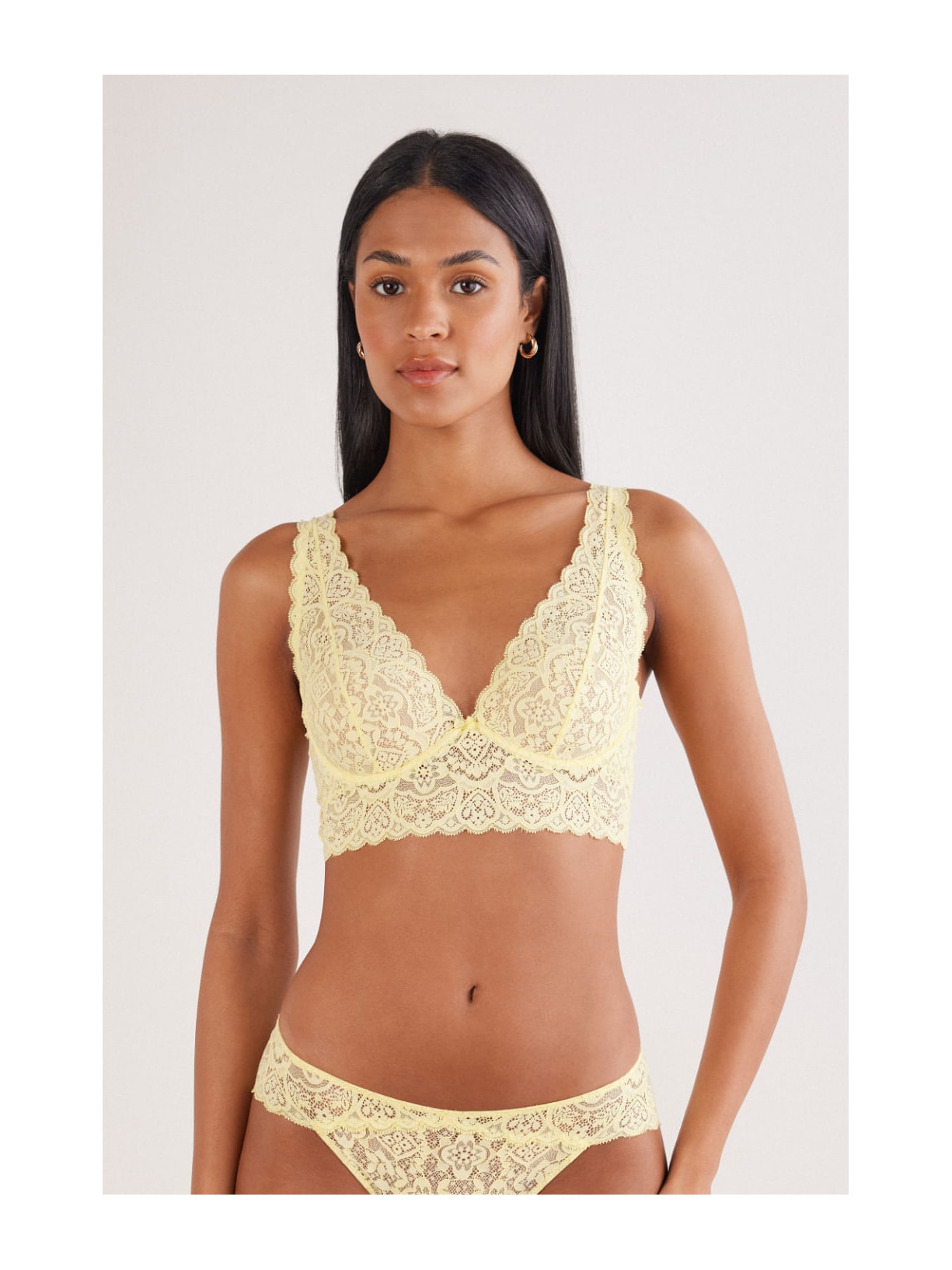 Sutiã Eleonora Em Renda Amarelo Intimissimi