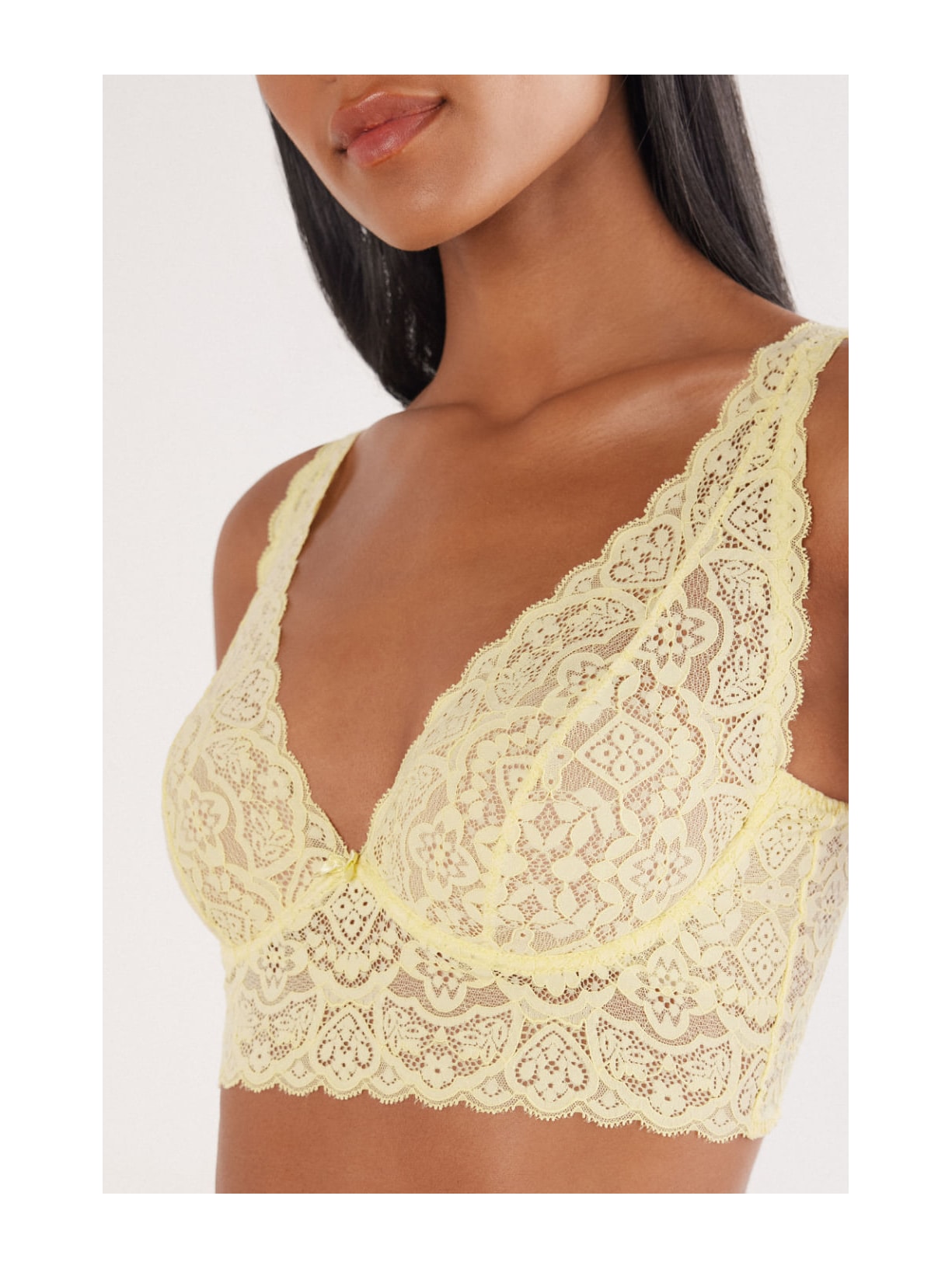Sutiã Eleonora Em Renda Amarelo Intimissimi