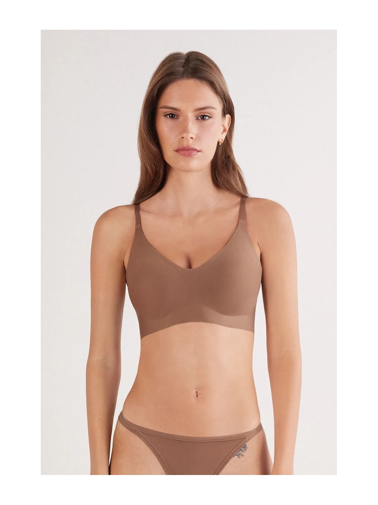 Sutiã Eri Em Microfibra Marrom Intimissimi