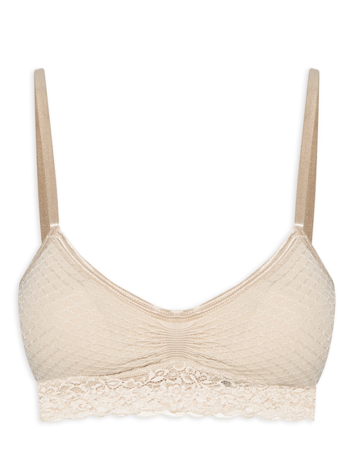 Sutiã Fifties Bojo Removível Sem Costura - Bege