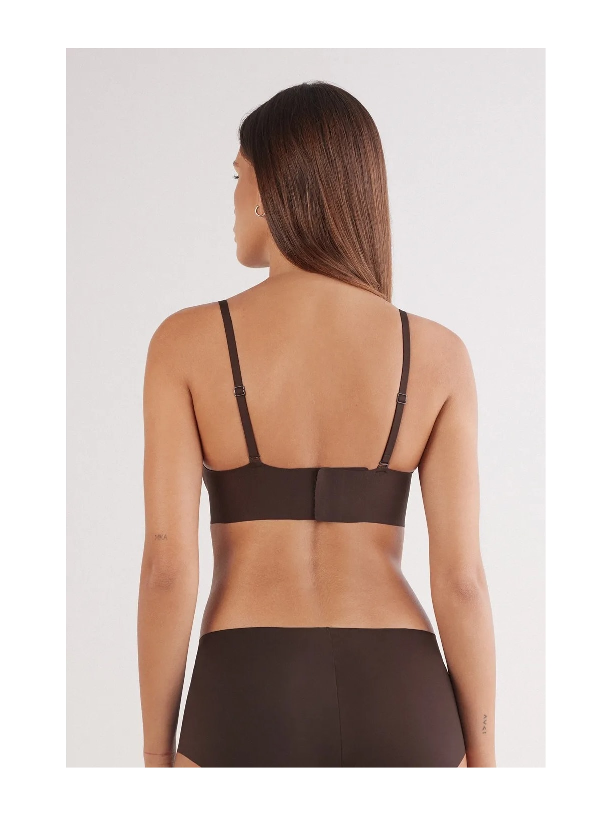 Sutiã Laila Em Microfibra Marrom Intimissimi