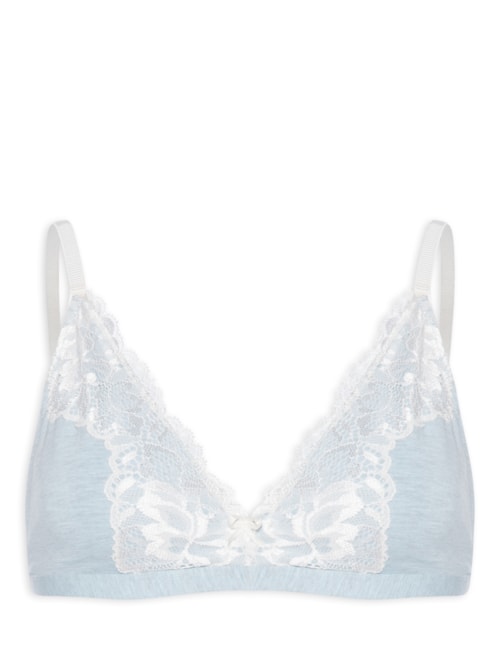 Sutiã Lenço Flower Cotton - Azul