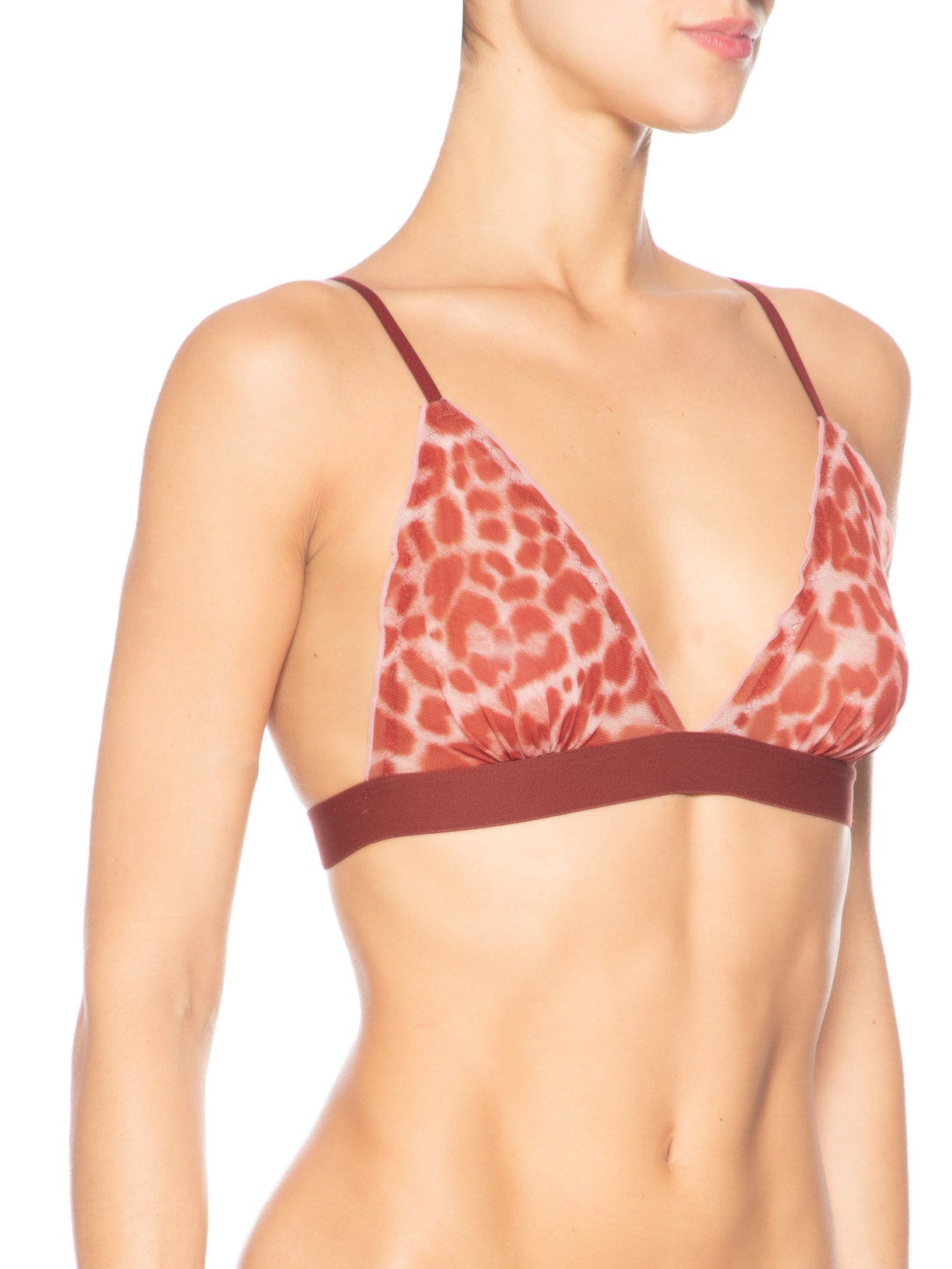 Sutiã Lenço Tule Luciana Vermelho Jogê